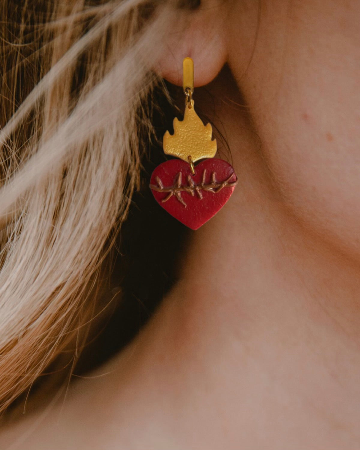 Sacred Heart of Jesus Earrings