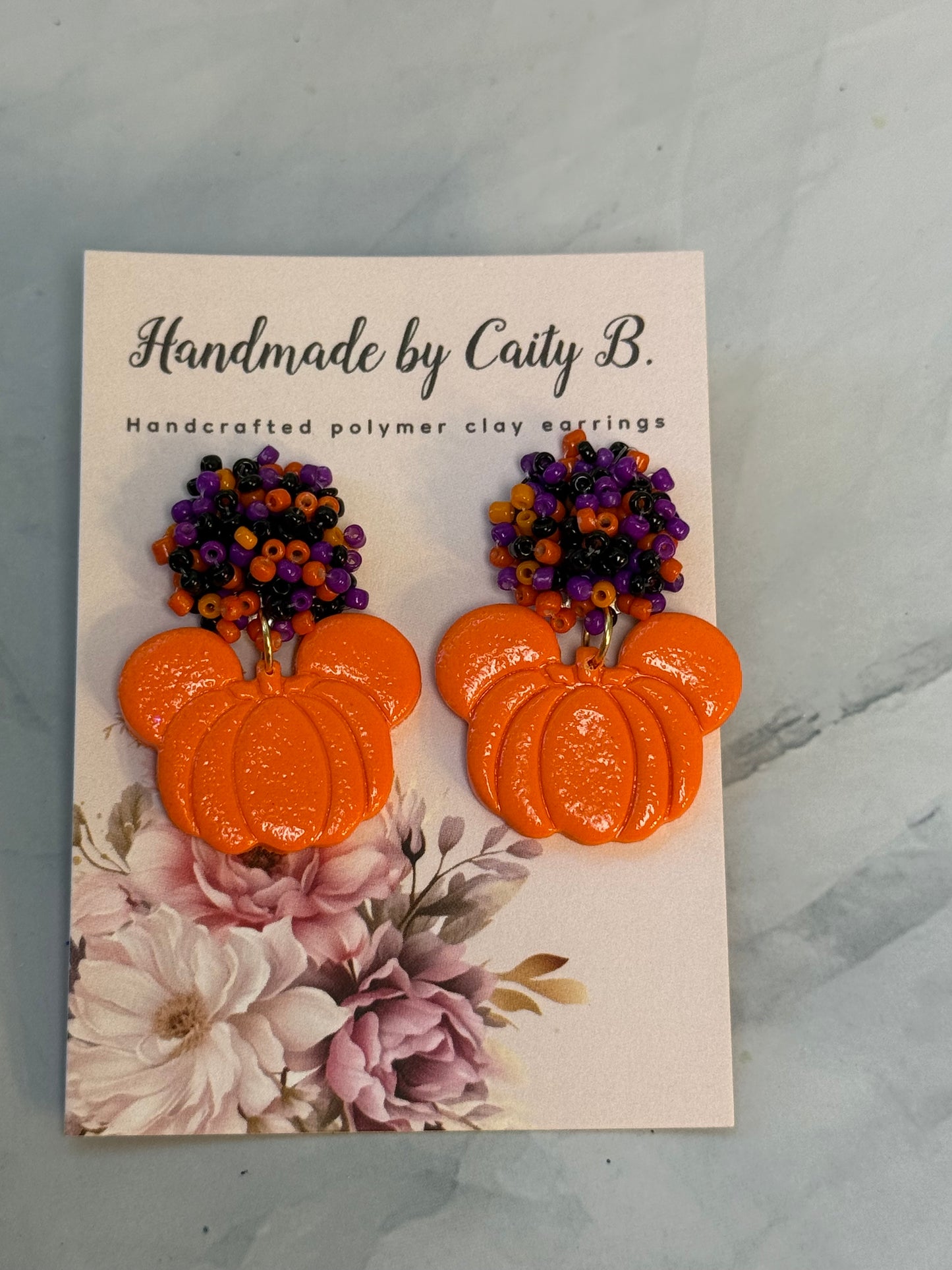 Mouse Pumpkins with Bead Top