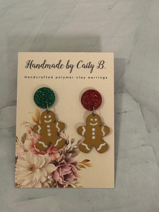 Gingerbread with Sparkle Glitter Circle Tops