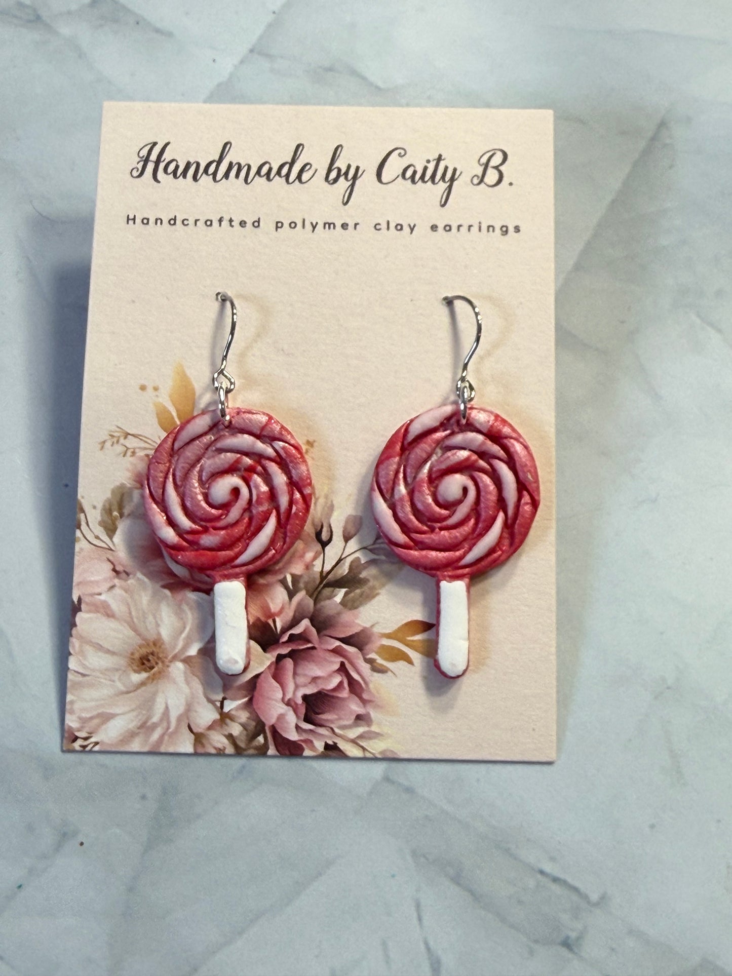 pink swirl lollipops