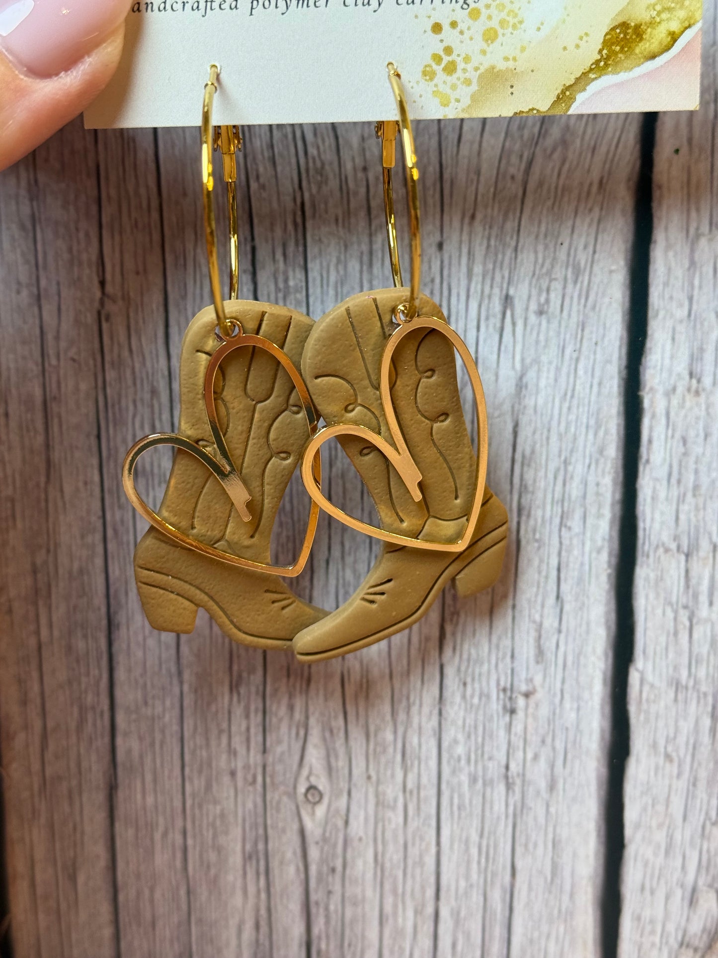 cowboy boots with heart charms