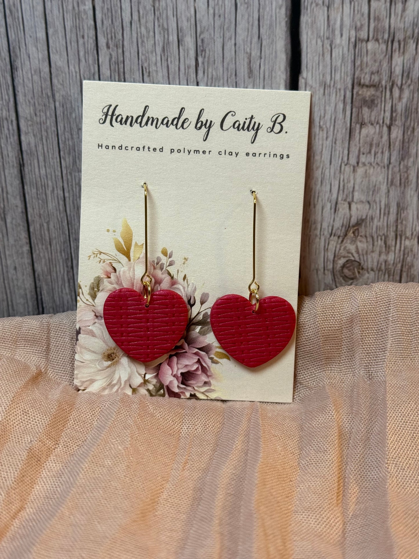 sparkle heart dangles