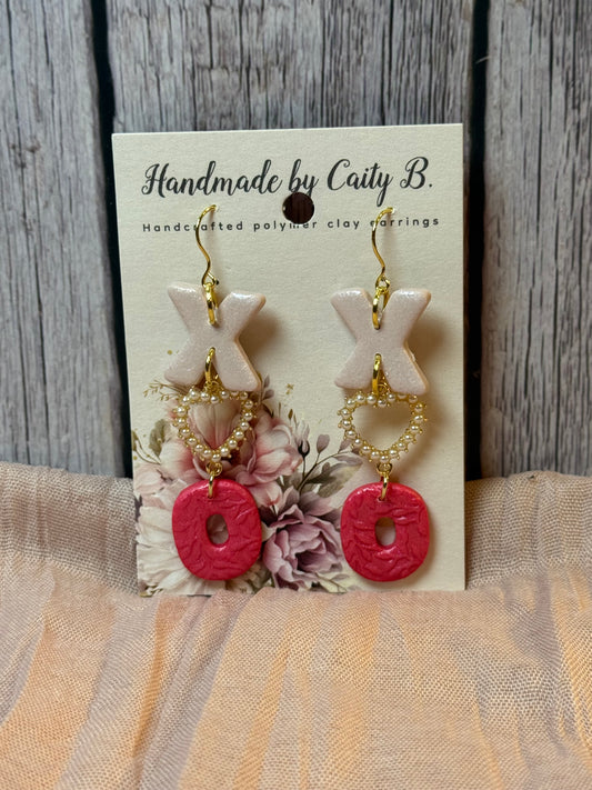 X's and O's heart dangles