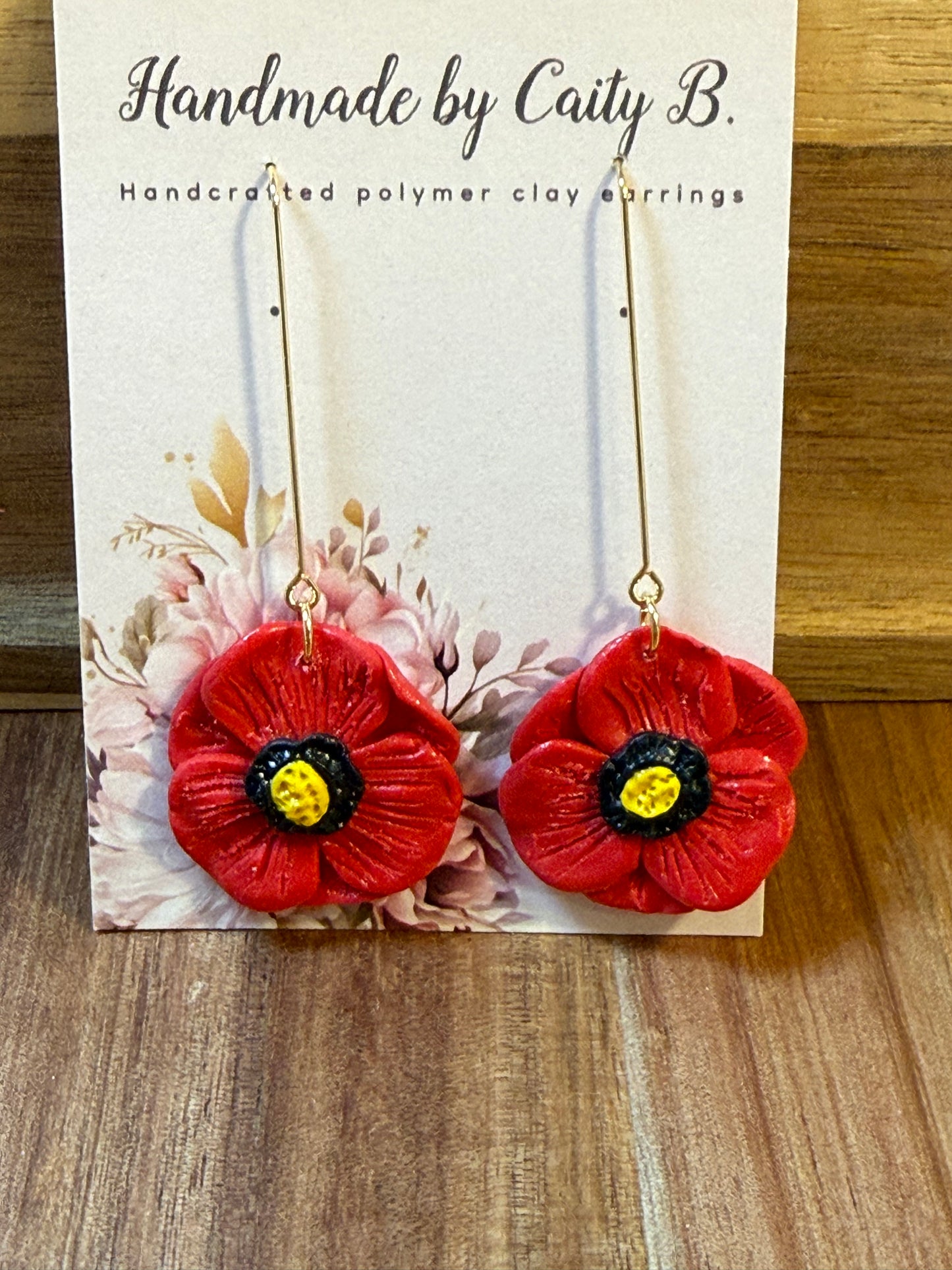 Poppy drop dangles