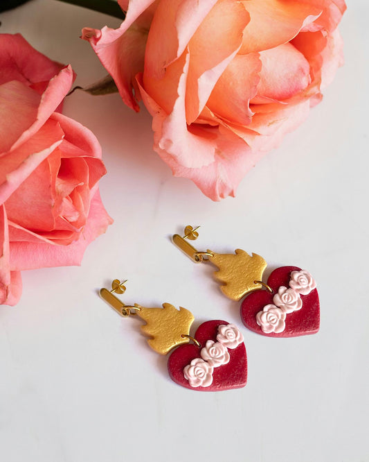 Immaculate Heart of Mary Earrings
