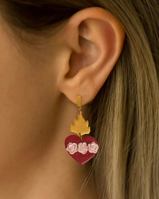 Immaculate Heart of Mary Earrings