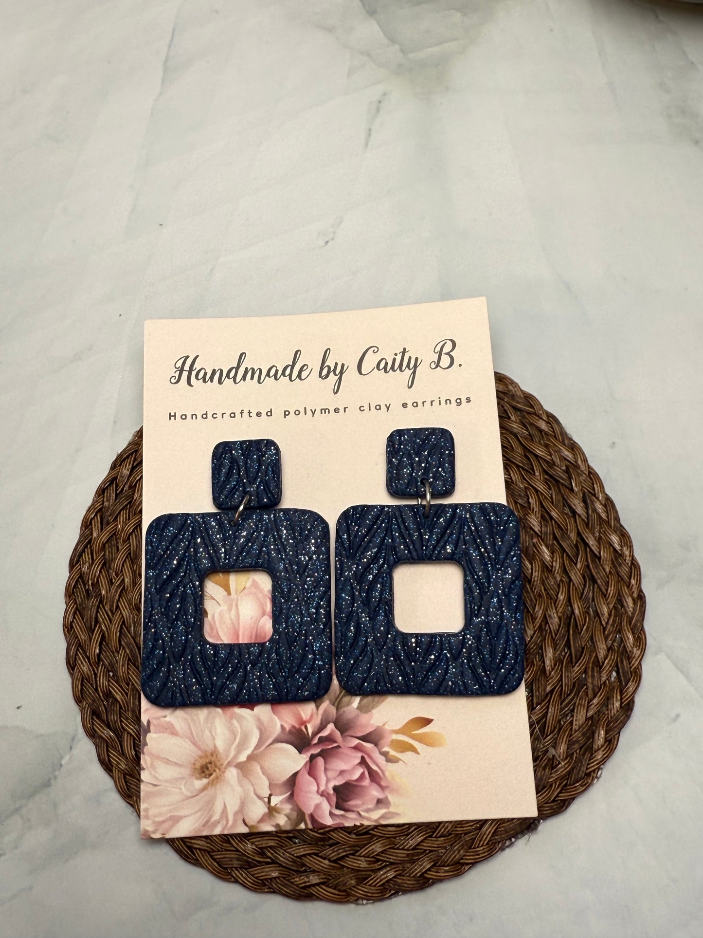 Blue Sparkle Earrings