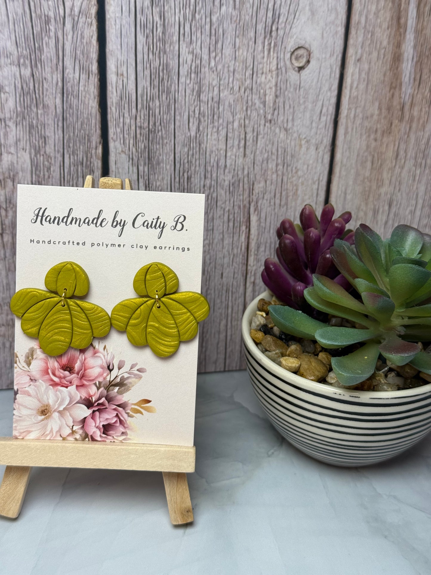 Stacked Gold Scallop Earrings