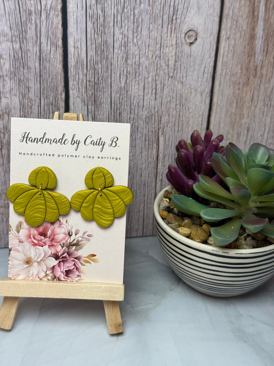 Stacked Gold Scallop Earrings