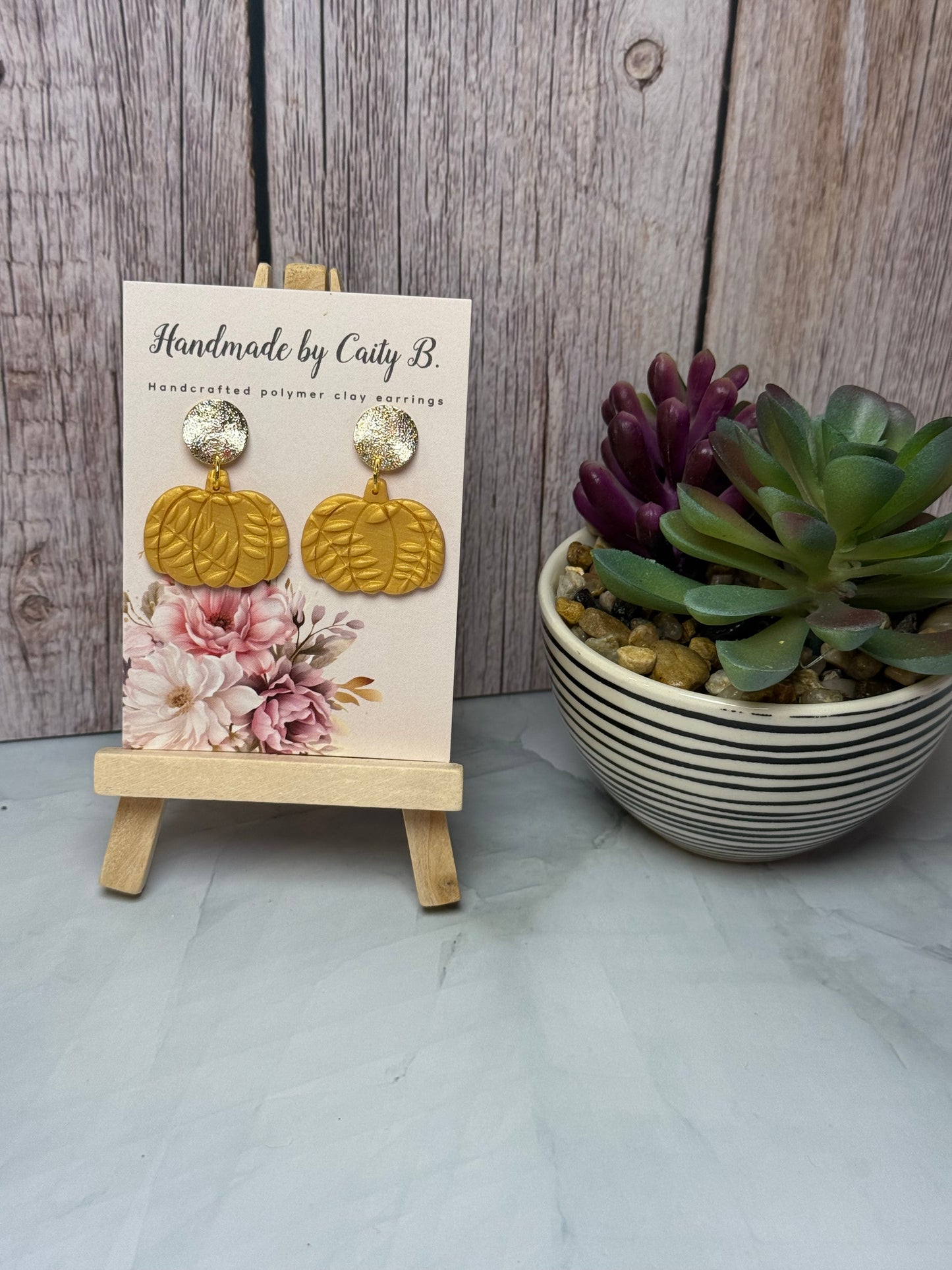 Golden Textured Pumpkins