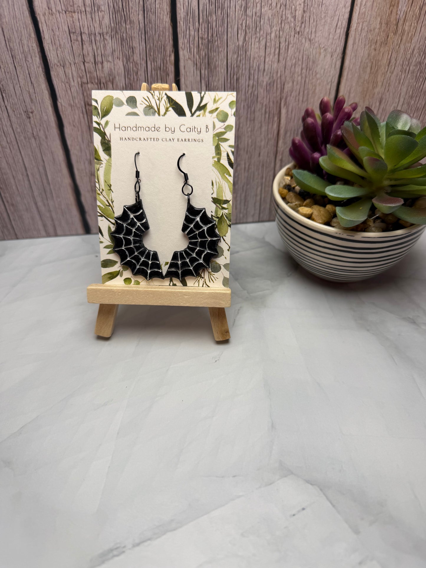 Spider Web Earrings