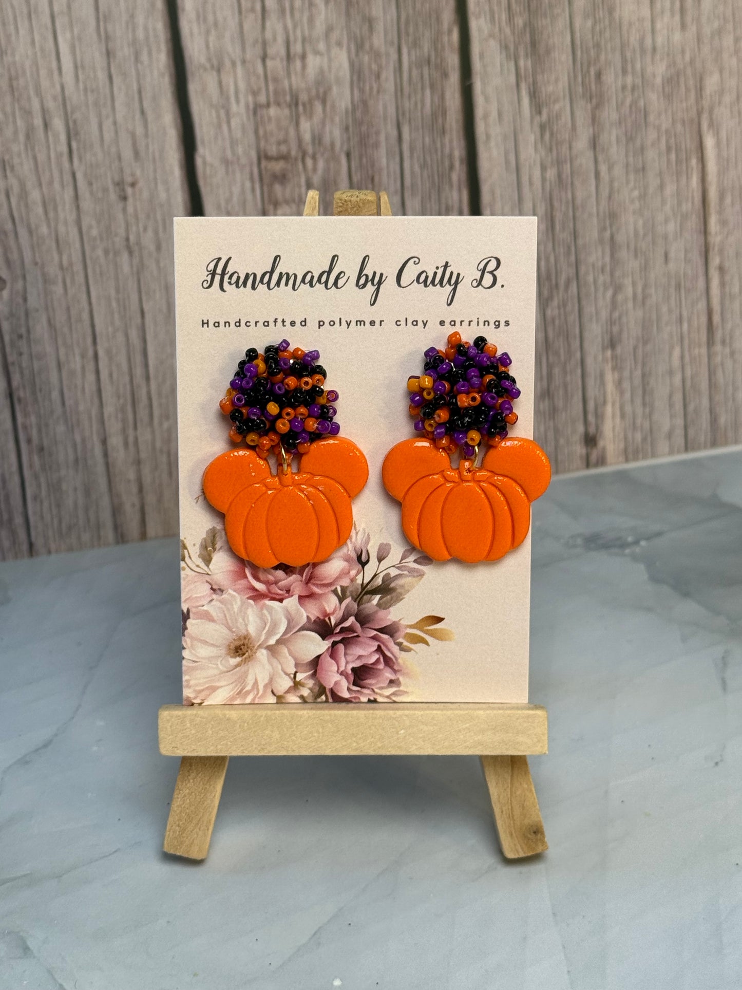 Mouse Pumpkins with Bead Top