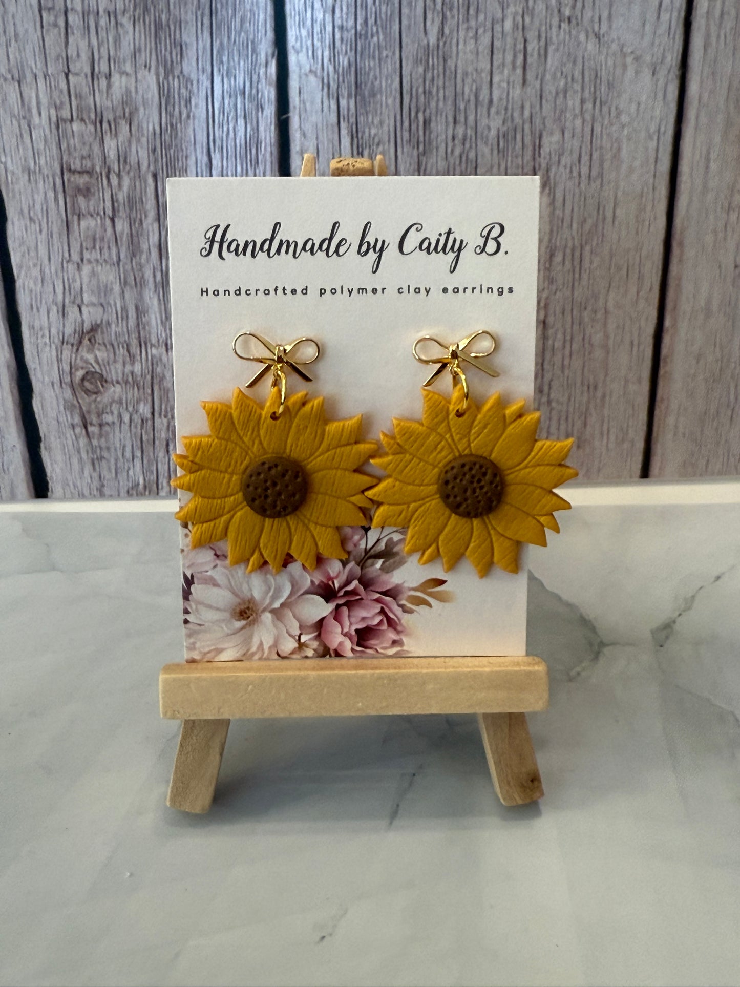 sunflowers with bow tops