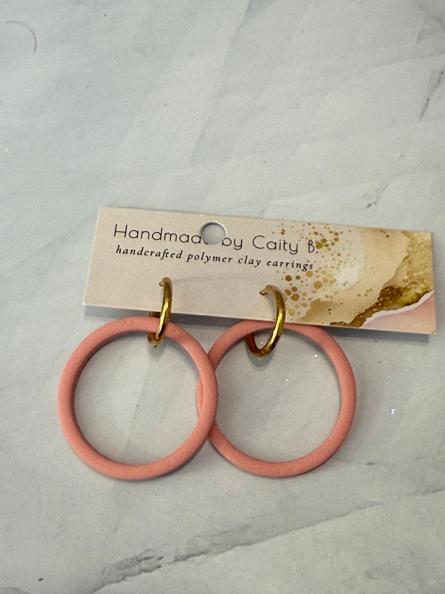pink circle hoops