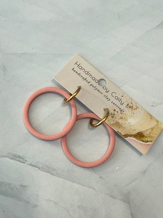 pink circle hoops