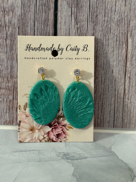 shimmer blue oval sunflower texture