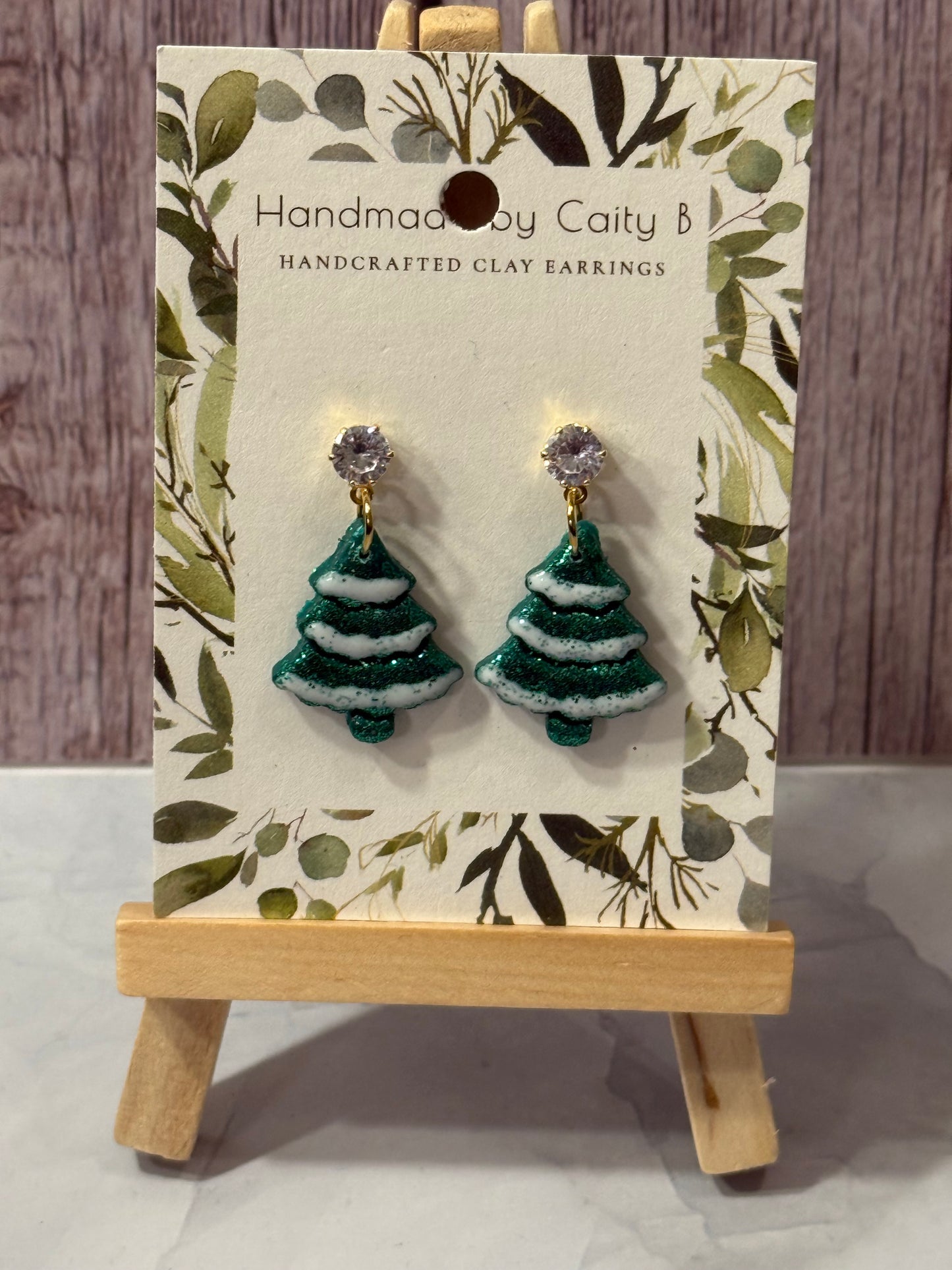 glitter Christmas trees