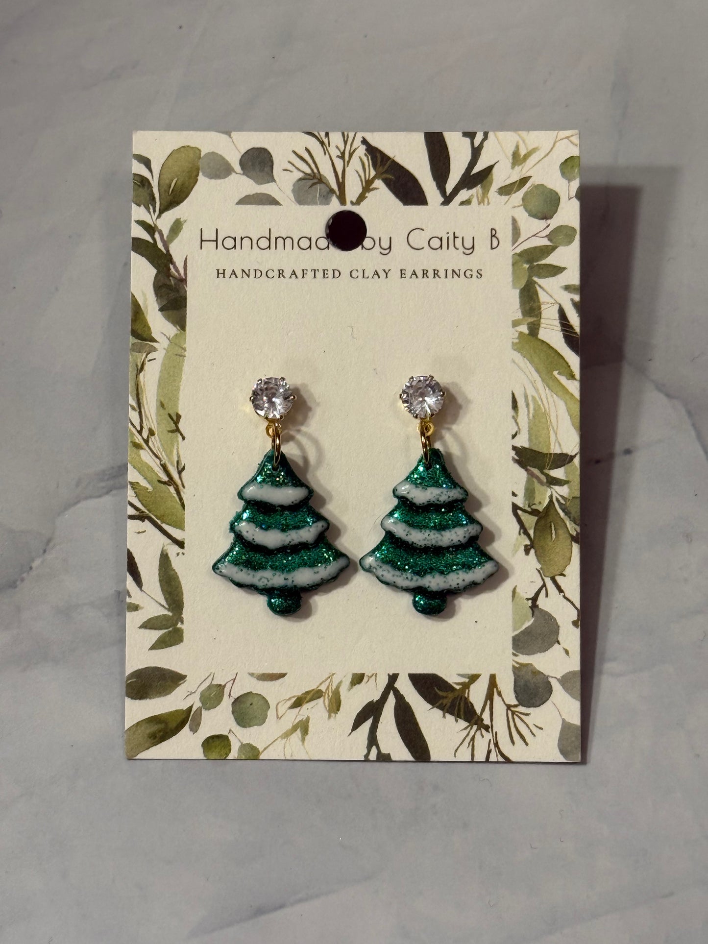 glitter Christmas trees