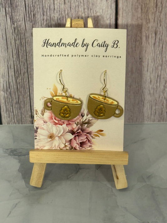 Cups of Coffee with Fall Leaves