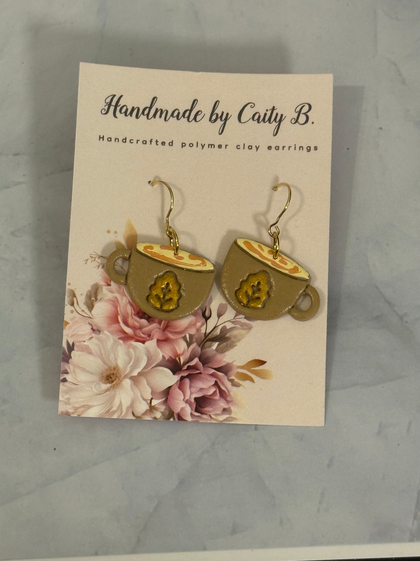 Cups of Coffee with Fall Leaves