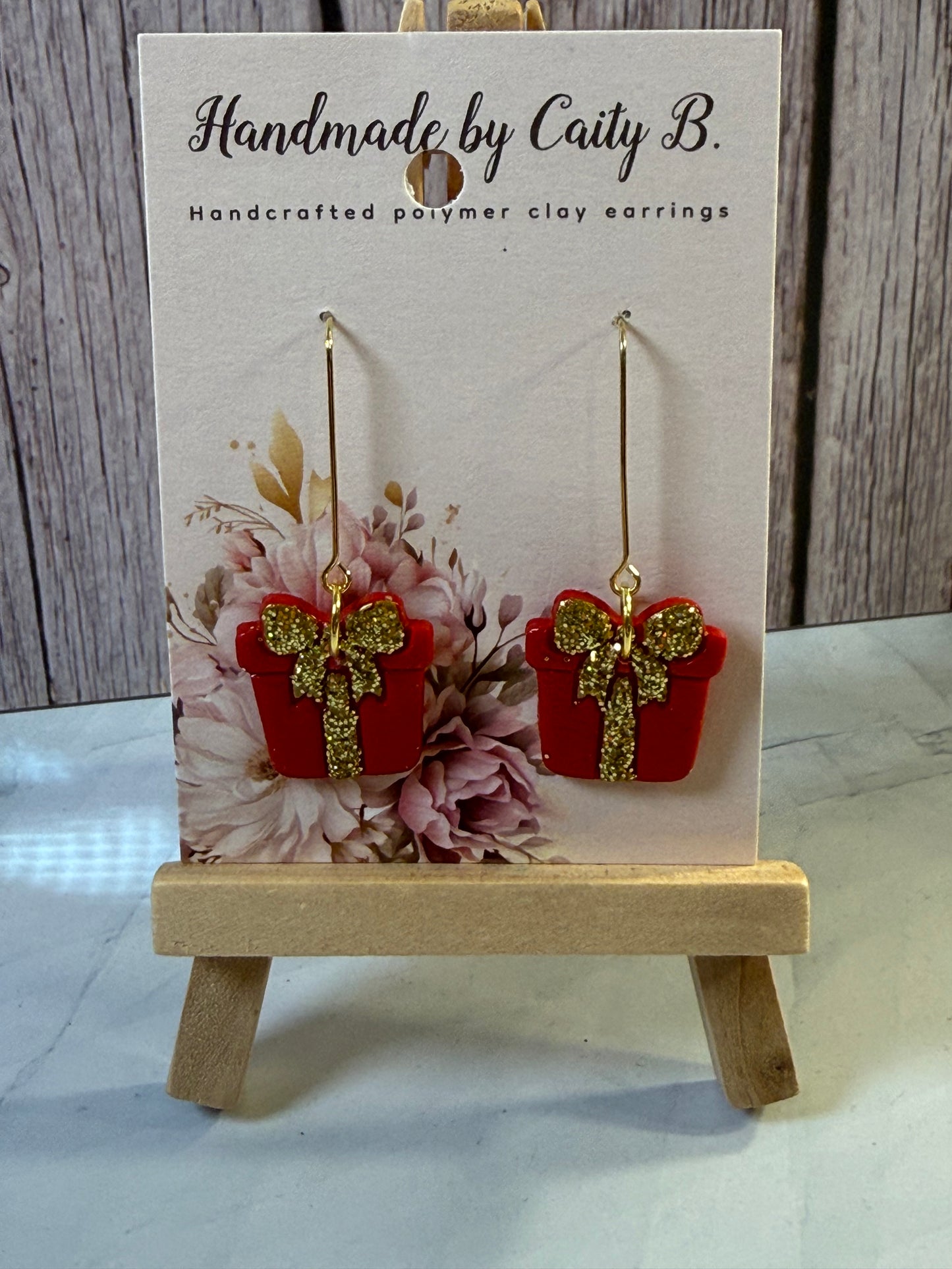 present glitter dangles