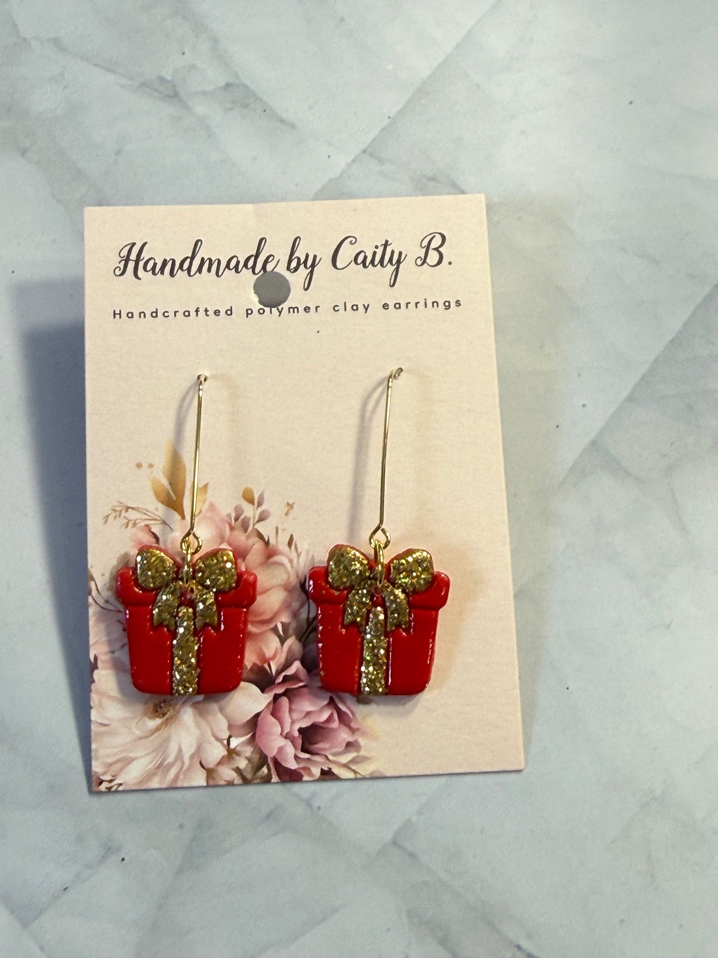 present glitter dangles