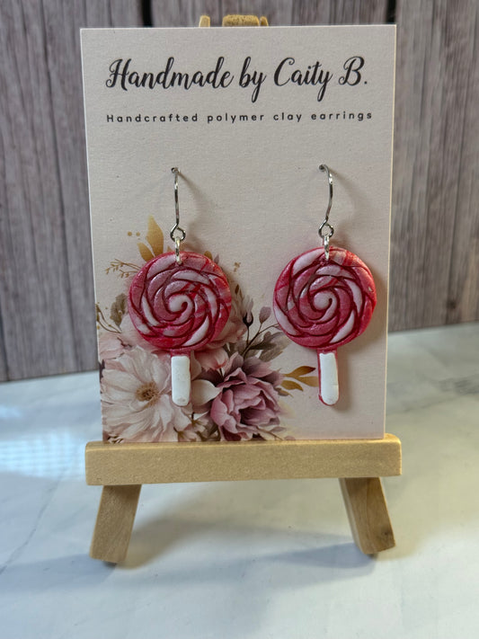 pink swirl lollipops