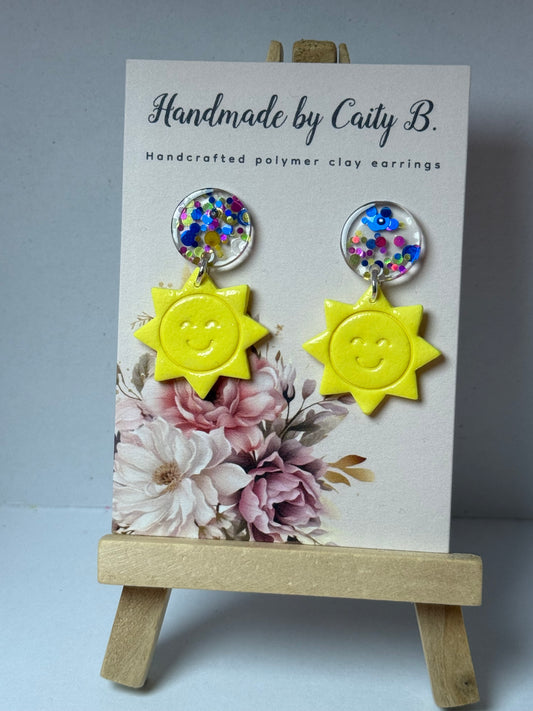 sunshine confetti earrings