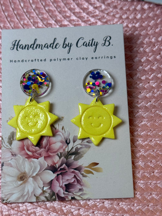 sunshine confetti earrings