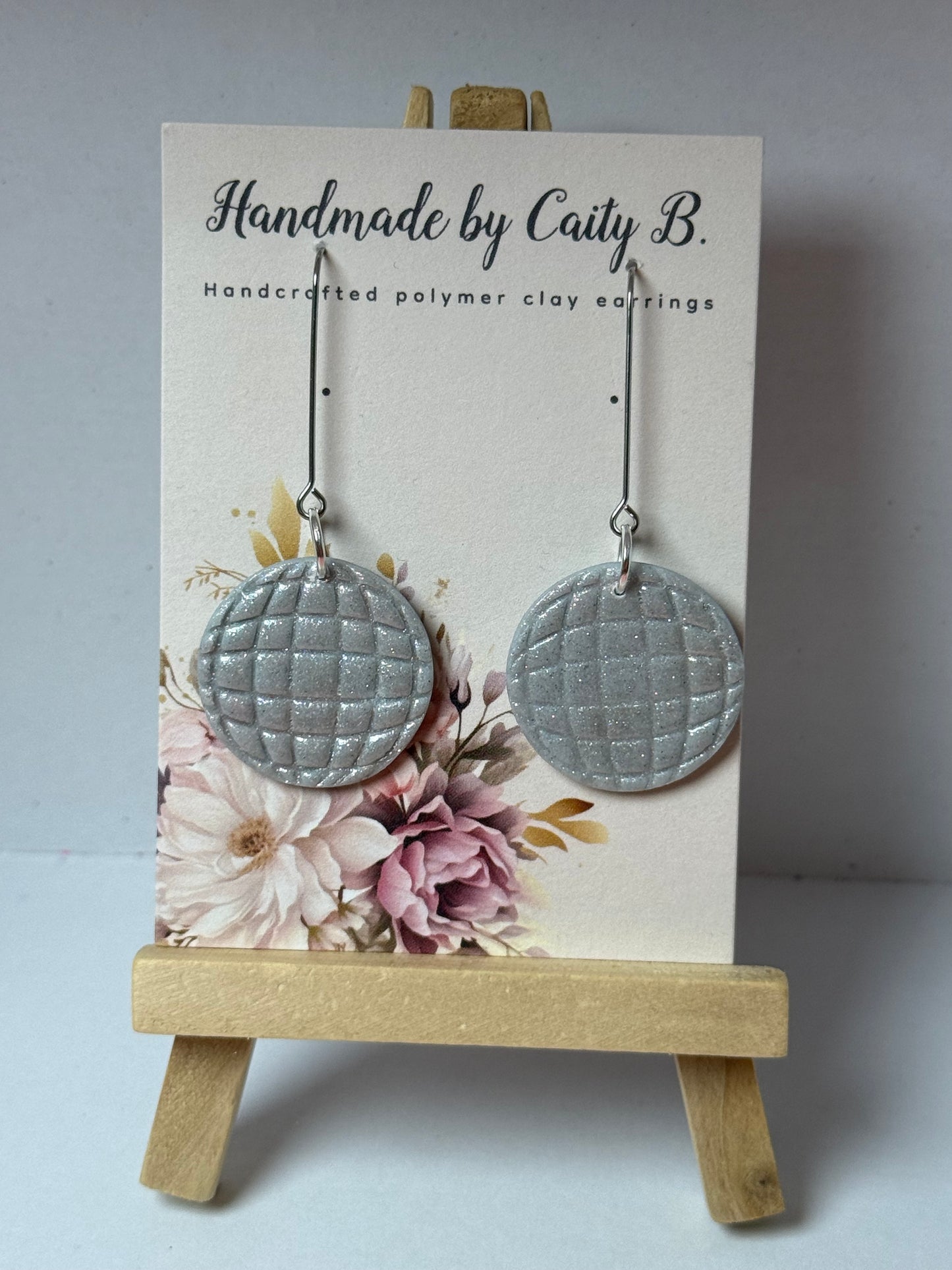 disco ball drop earrings