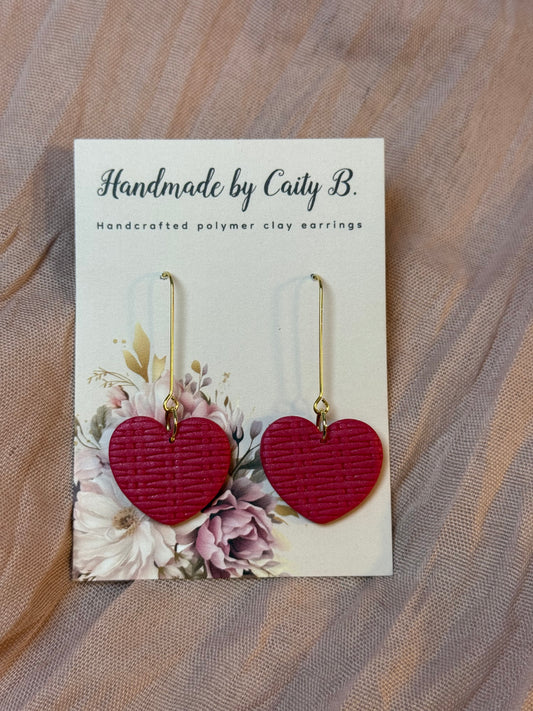 sparkle heart dangles
