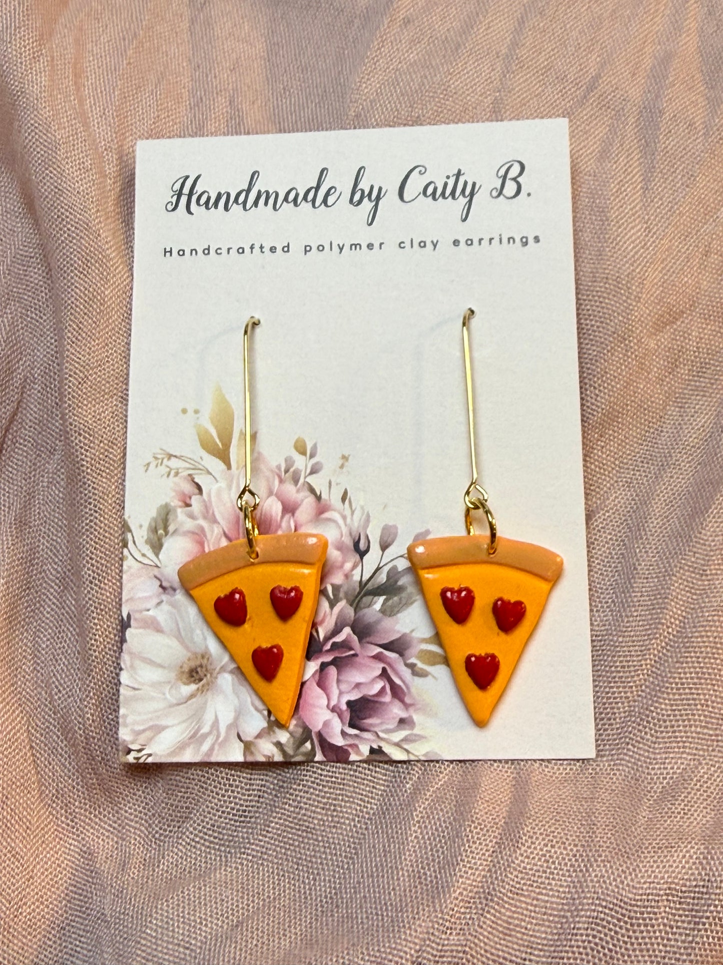 heart pepperoni pizza dangles