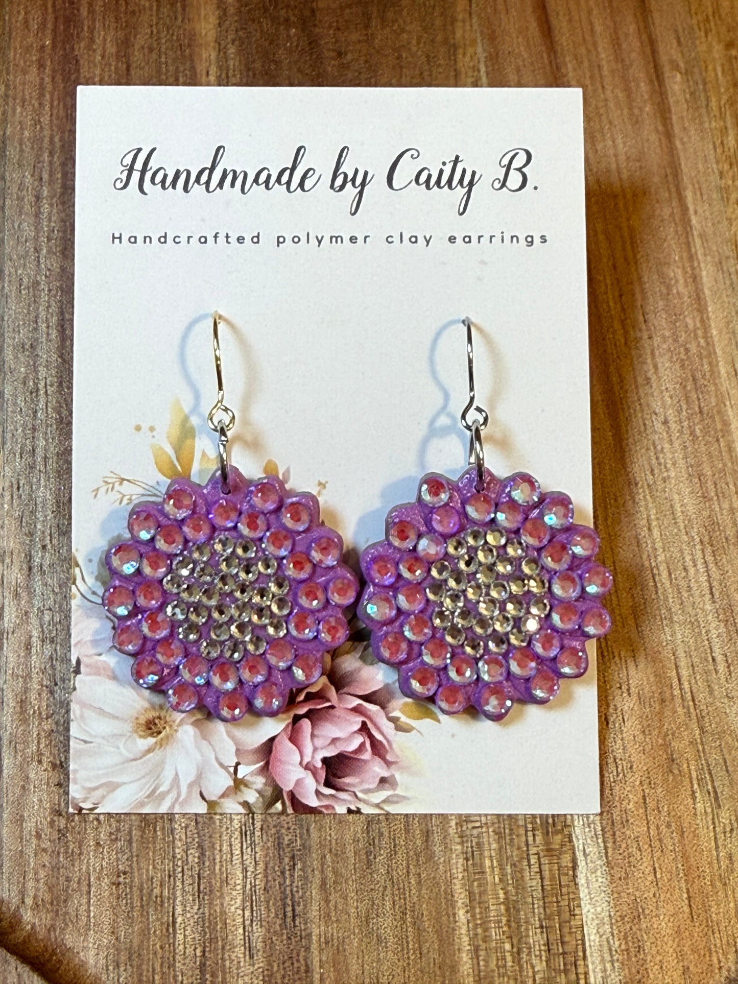 Bedazzled purple flower