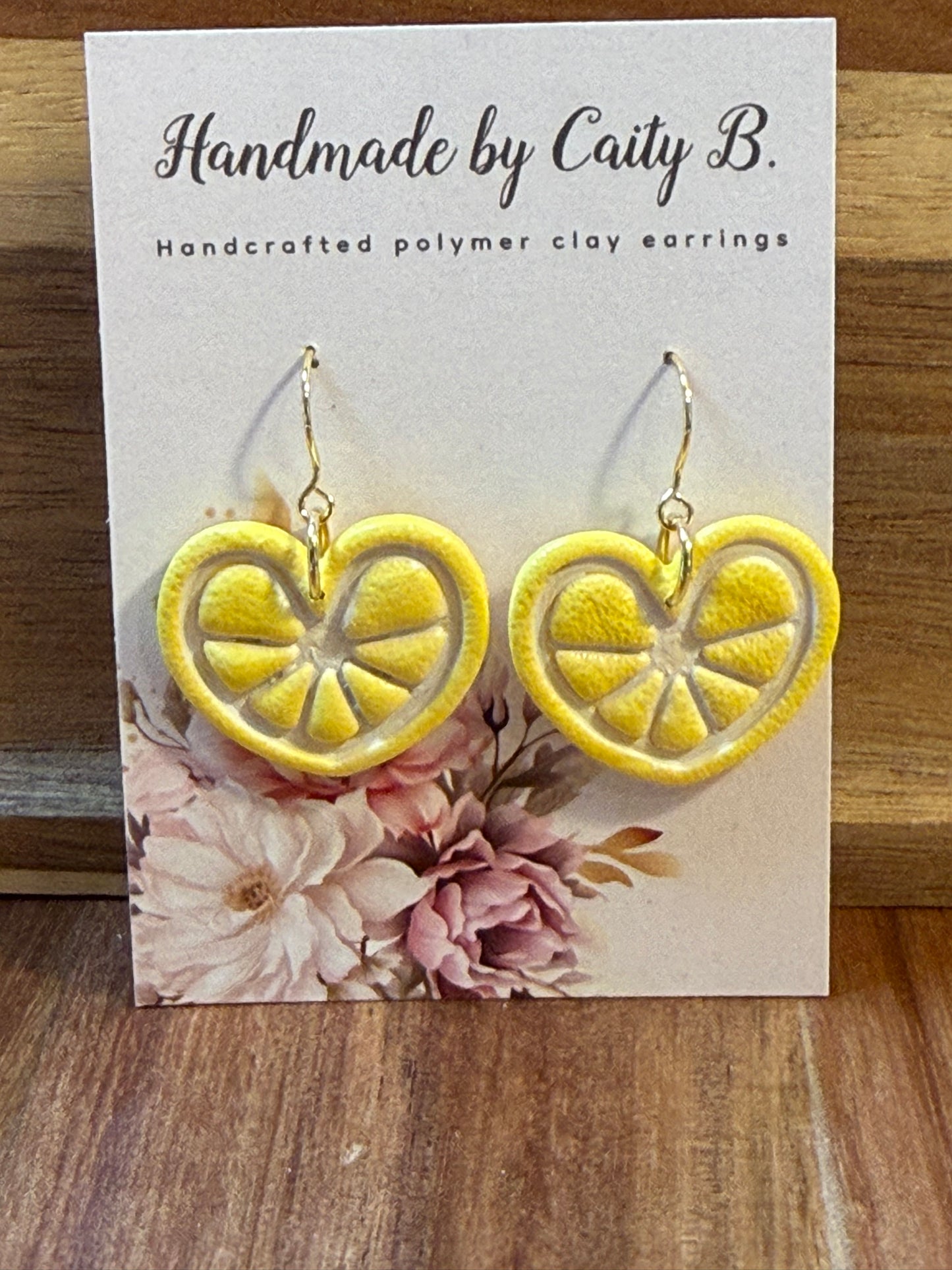 Lemon heart fruit slices