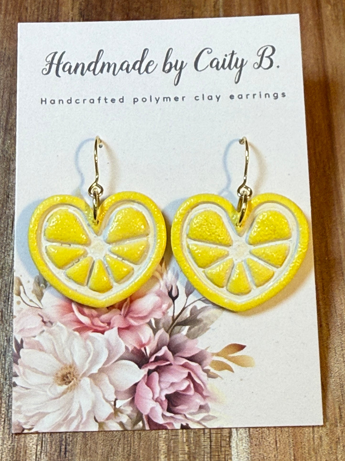 Lemon heart fruit slices