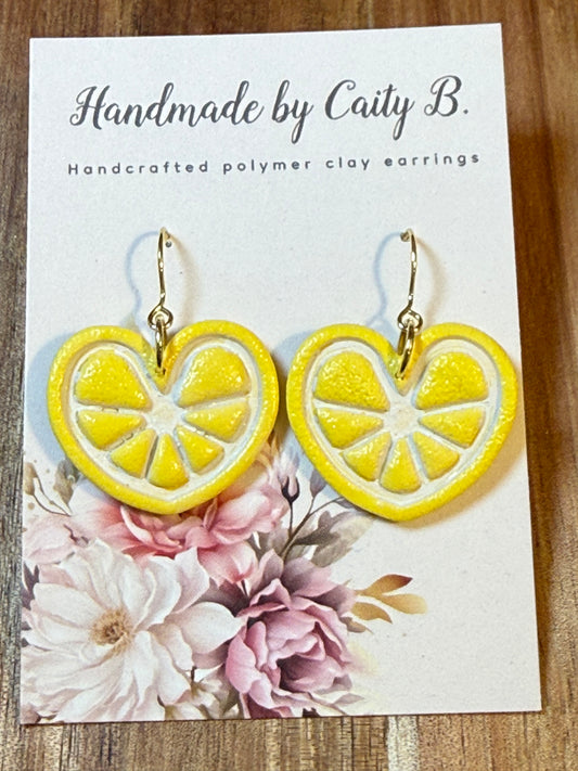 Lemon heart fruit slices