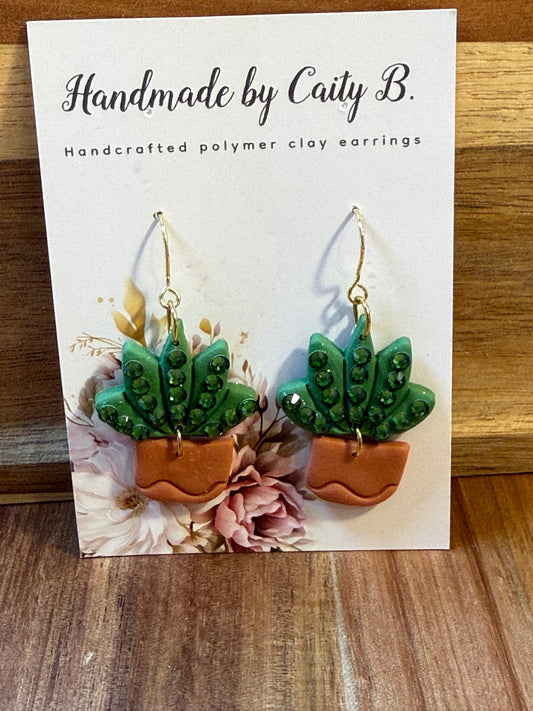 Bedazzled plant dangles