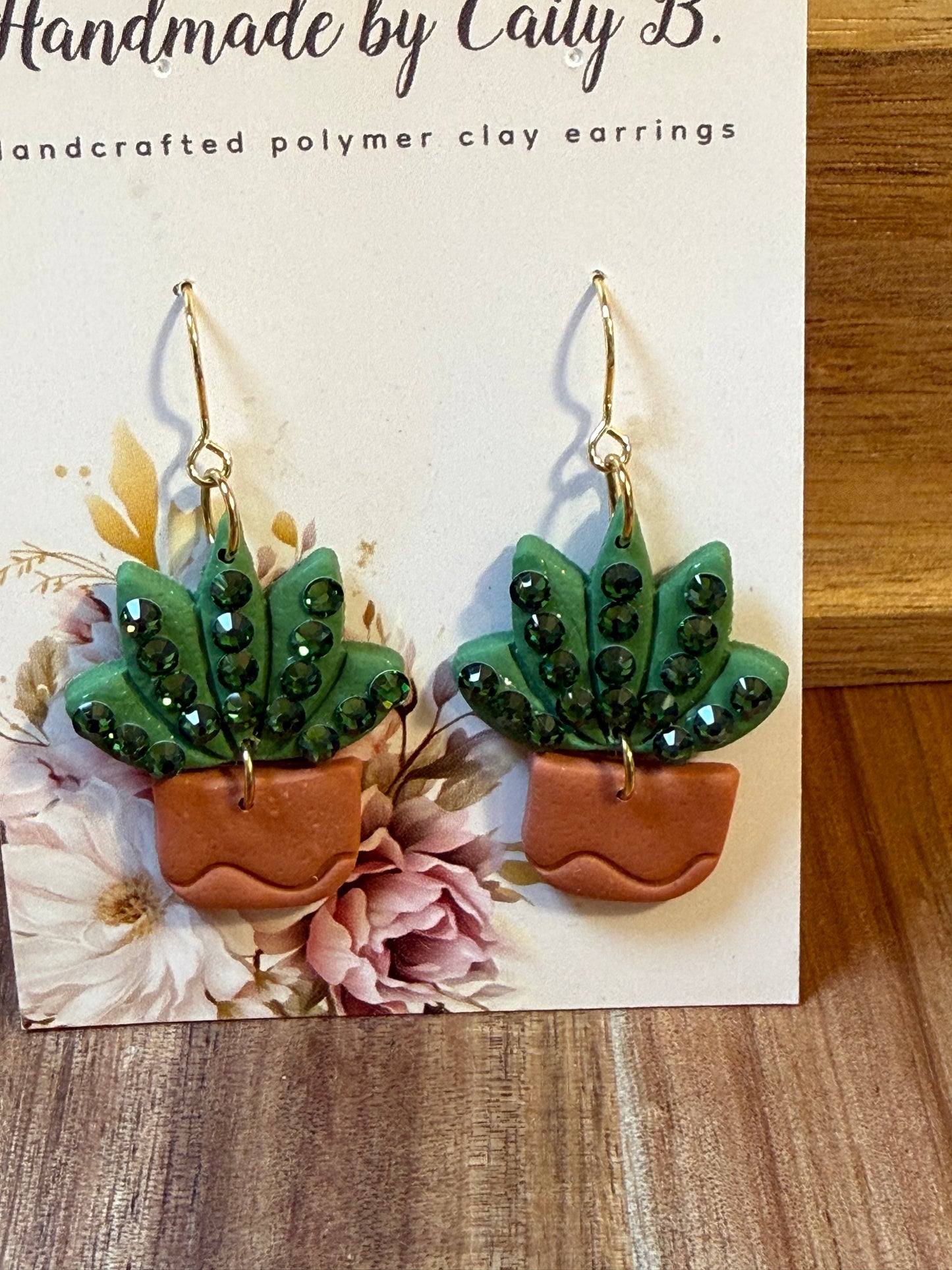 Bedazzled plant dangles